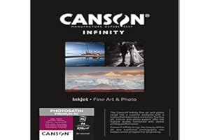 CANSON Infinity - Photosatin Premium RC - Boîte 25 feuilles de papier photo satin A4 - 270g/m² - Extra blanc