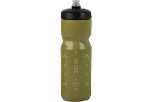 ZEFAL Sense Soft 80 - Bidón Ciclismo y MTB - Botella Bicicleta y Deporte Sin BPA - Verde Oliva, 800 ml