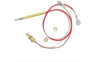 MeTer Star Thermoelement, für Gas-Terrassenheizstrahler, mit M6 x 0,75 Kopfgewinde, M8 x 1 Anschlussmuttern, 41 cm lang