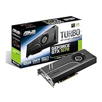 Asus Turbo GeForce GTX1070-8G Gaming Grafikkarte (Nvidia, PCIe 3.0, 8GB DDR5x Speicher, HDMI, DVI, DisplayPort)