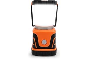 DA LIGHT Lampa kempingowa LED, super jasna, 1500 lm, 4 tryby świecenia, ściemniana lampa awaryjna na baterie, nadaje się na nocne wędrówki, oświetlenie namiotu, awarii zasilania itd., pomarańczowa