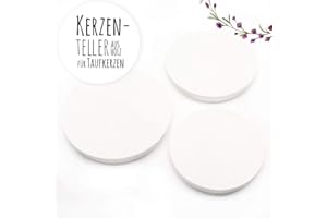 ilka parey wandtattoo-welt Taufkerze Kerze zur Taufe Kreuz rosa Hase Häschen Wunschname Spruch individualisierbar wk181 - ausgewählte Größe: *7. Kerzenteller 8cm*