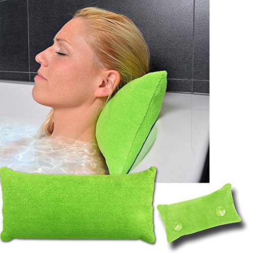 JEMIDI Badewannenkissen Relaxkissen Kissen Wellnesskissen Kissen Körnerkissen Badewannen Grün - 2