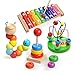 Price comparison product image Beststar 4 PCS Brilliant Basics Classic Wooden Toys for Baby and Toddlers #81079