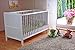 COT BED/JUNIOR BED IN LUXURY WHITE FINISH WITH FREE MATTRESS (140 x 70cm)