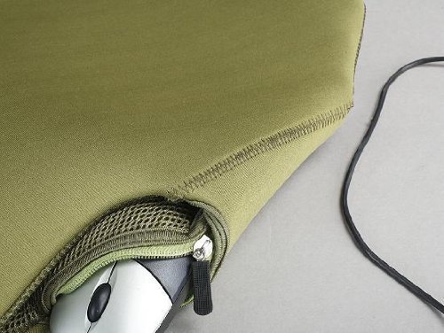 IDESK Rucksack-Weste für Laptops von 25,4-38,1 cm (10-15 Zoll), Schwarz / Grün - 4