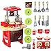Produktbild REFURBISHHOUSE Kinder Kinder Kochen Rollenspiel Spielen Spielzeug Herd Set Licht Sound Rot