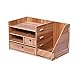 Produktbild Kangsur Schreibtisch Organizer Holz DIY Multifunktions mit 4 Fächer und 2 Schubladen