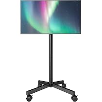 Supporto TV Da Pavimento AX WABER Per TV 13-50 Pollici – Regolabile, Senza Fori, Max VESA 200x200, 35 Kg