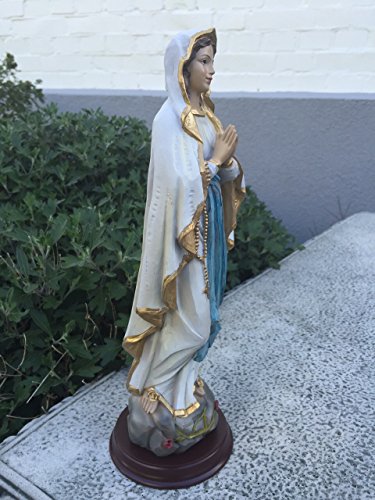 Dekofigur Figur Maria Jungfrau Madonna Lourdes Virgen Heiligenfigur Resin H30 cm - 2