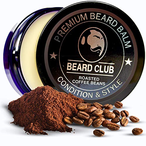Premium Beard Balm | Roasted Coffee Beans | The Best Beard Conditioner & Softener to Shape & Style your Beard, While Stopping Beard Itch & Flakes | Natural & Organic | Great for Hair Care & Growth