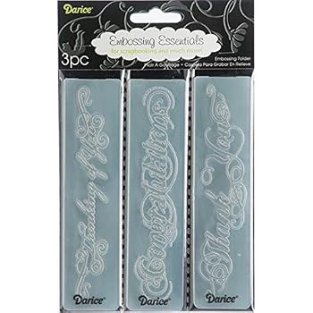 Classeur De Gaufrage Darice – Transparent, 10.8 X 14.6 Cm, Compatible Machines à Embosser Et Découpe