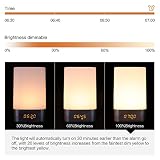 Mabor Wake-Up Light,Lichtwecker, Wecker Licht, Aufwachen mit Licht, Sonnenaufgang Simulation (Sonnenaufgangfunktion, 5 Natürlichen Wecktöne ,als RGB dimmable Stimmungslicht Touchdisplay, Digitale Wecker - 5