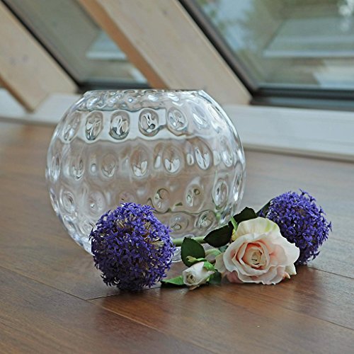 Vase, XXL Deko Blumenvase „FAMOUS BUBBLE“ Ø30cm, H=25cm, hochwertiges Glas, moderner zeitloser Style (GERMAN CRYSTAL powered by CRISTALICA) - 3