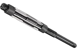 CoCud Hand Reamer, 17-19mm Cutting Diameter 6 Flutes, High Speed Steel Adjustable Milling Cutter Tools - (Applications: for Aluminum Iron)