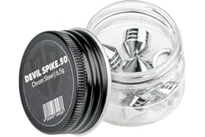 HomeDefence-24 Lot de 12 pointes Devil 50 - Acier chromé - Cal.50 - 6,5 g - Diamètre : 12,4 mm - HDR50