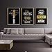 Produktbild qiumeixia1 Modern Motivational Black White Quotes Canvas Painting Minimalist Wall Art Posters and Prints Decorative Picture for Living Room 50 * 70cm No Frame