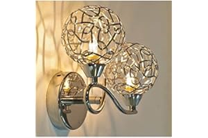 KOSILUM.COM LUMINAIRES CHICS ET DESIGN KOSILUM - Applique murale design double Aphyse - Lumière Blanc Chaud Eclairage Salon Chambre Cuisine Couloir - 2 x 25W - - G9 - IP20