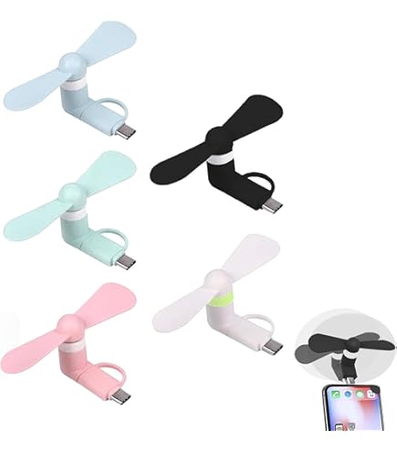 Mini telefoonventilator, Wuedozue 180 draaibare draagbare Mini telefoonventilator, Wuedozue 180 draaibare draagbare