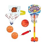 ▶ Packungsliste: Set mit 3 Stück Bällen, 1 Pumpe und einem Basketballkorb