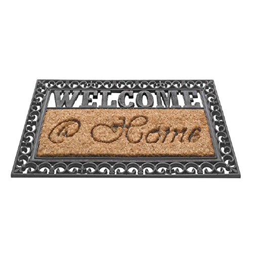 Preisvergleich Produktbild AS4HOME Kokosfußmatte Fußabstreifer Welcome Home 45x75cm