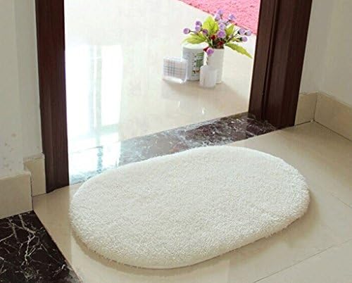 FULLA2116 Bedroom Fluffy Faux Fur Teppichbodenbelag Rug Mat Non-Slip (White)