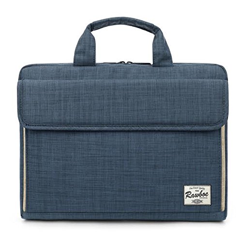 Rawboe® 13 -13,3 Zoll MacBook Pro Retina intelligente neue Art-Oxford-Gewebe Multi Functional eleganten, tragbaren Laptop-Tasche Laptop-Hülle für Mann / Frau Tragetasche Messenger Bag Schulter-Aktenkoffer Handtasche für MacBook Air / Oberflächen Pro 4 / Laptop / Notebook / ipad / Tablet / MacBook / Ultrabook / Computer für Apple / Acer / Asus / Dell / Fujitsu / Lenovo / HP / Samsung / Sony / Toshiba mit Schulterriemen und mehrere Taschen – Blau - 2