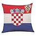 Produktbild 2018 Russland World Cup Kissen 18 x 18, vneirw Bett Sofa Kissenbezüge Werfen Kissen Displayschutzfolie, Kroatien, 18x18