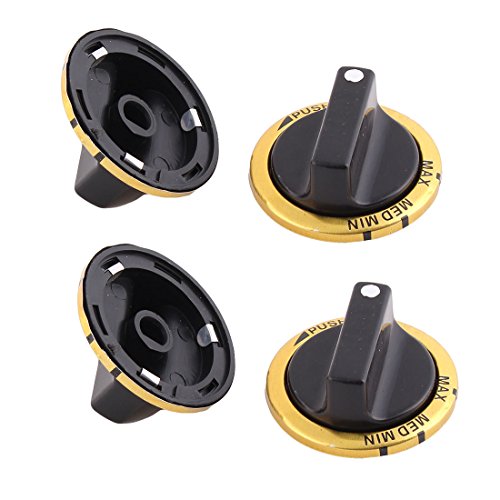 sourcingmap® 4Stk Küche Plastik Kochgeschirr Gas Herd Ofen Kontrolle Drehen Schalter Knopf