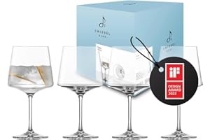 Zwiesel Glas Gin Tonic 123385 Echo - Juego de 4 vasos de cristal tritán para Gin Tonic, aptos para lavavajillas, fabricados en Alemania