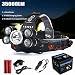 Produktbild LED Kopflampe, TopTen Fan-Motive 35000 Lumen Ultra Bright LED Scheinwerfer Head Light mit Akku für Camping Jagd Wandern und Outdoor Aktivitäten
