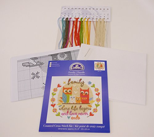 DMC „Family (14 Count Kreuzstich-Set, mehrfarbig - 2
