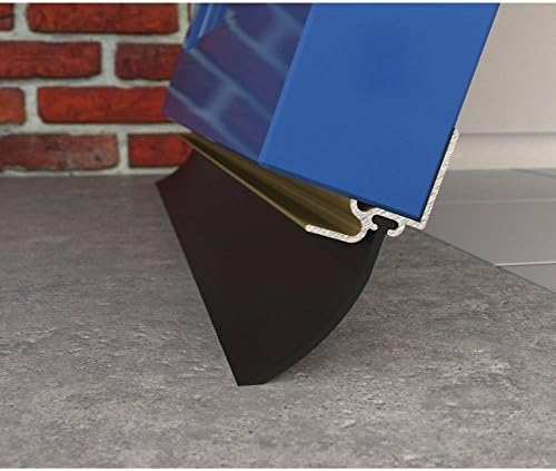 Garin Garage Door Bottom Draught Excluder Seal in Aluminium Finish (2438mm)