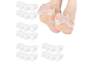 GAIN Separador Dedos Pie 4pcs,Corrector De Juanetes,Hallux Valgus, Separador Dedos Pie,Separador Dedos Pie Silicona–Corrector De Dedos De Pies Para Relajar Y Estirar,Para Aliviar El Dolor De Pie,Toe Spacer