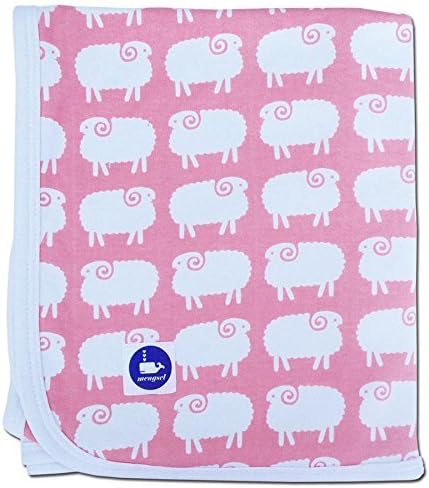 Sheep Baby Blanket (Pink and White)