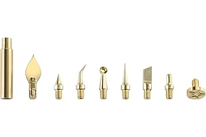 BCZAMD Ensemble d'outils d'impression 3D : pointes en laiton Modifier la chaleur pour modèle d'impression Ébavurage Découpe Gravure Poinçon pour Voro2.4 MK3S+ Ender 3 V2 Vyperr Kobra4Max Fer à souder