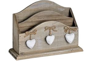 Hill Interiors Heart Letter Rack, Cream