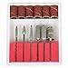 TRIXES Rotary Nail File Manicure Tool Bit Kit 6 Piece Sanding Polishing Engraving Drilling Set