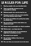  Jordan Peterson 12 Rules For Life: Composition Notebook, Ruled, Blank Lined Journal, Diary