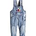 Wawoo®Unisex Baby Soft Denim Dungarees Overalls Toddlers Jeans Jumpsuits Playsuit Romper Outfits Pants Kids Infant Bodysuits Trousers Girls Boys 6 9 12 18 24 36 Months