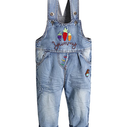 Wawoo®Unisex Baby Soft Denim Dungarees Overalls Toddlers Jeans Jumpsuits Playsuit Romper Outfits Pants Kids Infant Bodysuits Trousers Girls Boys 6 9 12 18 24 36 Months