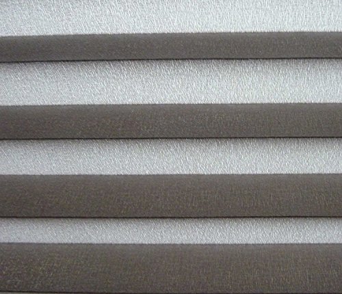Plissee Verspannt mit Klemmträgern silber-grau 80 x 220 cm - 2