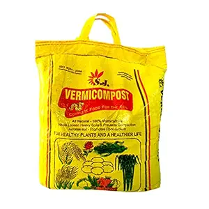 Kraft Seeds Vermicompost For All Kinds Of Plants 10kg, Black Gold, Complete Food For The Soil, Enriched With Cow Urine, 100% Organic