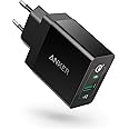 ANKER PowerPort+ 1 Quick Charge 3.0, caricatore da parete USB da 18 W con Power IQ per Galaxy S7/S6/Edge/Plus, Note 5/4, LG G