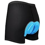 Zacro Men's 3D Padded Cycling Underwear Shorts with High Air Permeability - Bike Underwear Shorts for Bicycle Riding - L Size