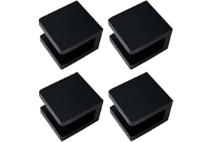 LukLoy Mosiężny szklany zacisk, bez wiercenia szklany uchwyt do szklanej półki, szklany klips do szkła 8 mm - 10 mm (4, czarny matowy)