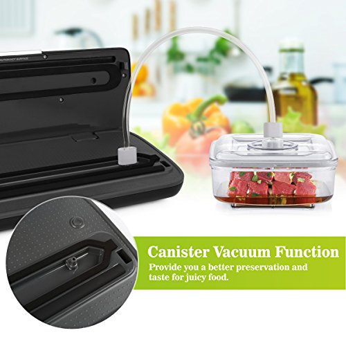 Razorri E5200-M Vakuumiergerät Vakuumierer – Folienschweißgerät 30cm Schweißnaht + Vakuumierschlauch / Starter Kit 5 Vakuumbeutel/ 1 Folienrolle - 3