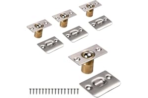 Mousike Loquet à Bille de Porte, Réglable Fermeture à Bille Verrou de Boule de Porte en Acier Inoxydable Cuisine Domicile Placard Penderie Porte Armoire Placard (4 boîtes d'argent)