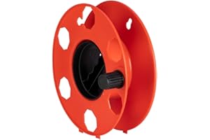POLY POOL - PP2603 Enrouleur vide ROLLY pour Rallonges Électriques, Cordes, Tuyau Flexible - Enrouleur de câble Professionnel Idéal pour les Tondeuses à Gazon, Rouge
