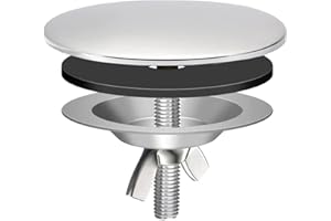 DAKEXIONG Cubierta de agujero de fregadero de cocina de acero inoxidable de 2 pulgadas, cubierta de agujero de grifo de fregadero de cocina, tapa de tapón de metal ciego, cromo pulido